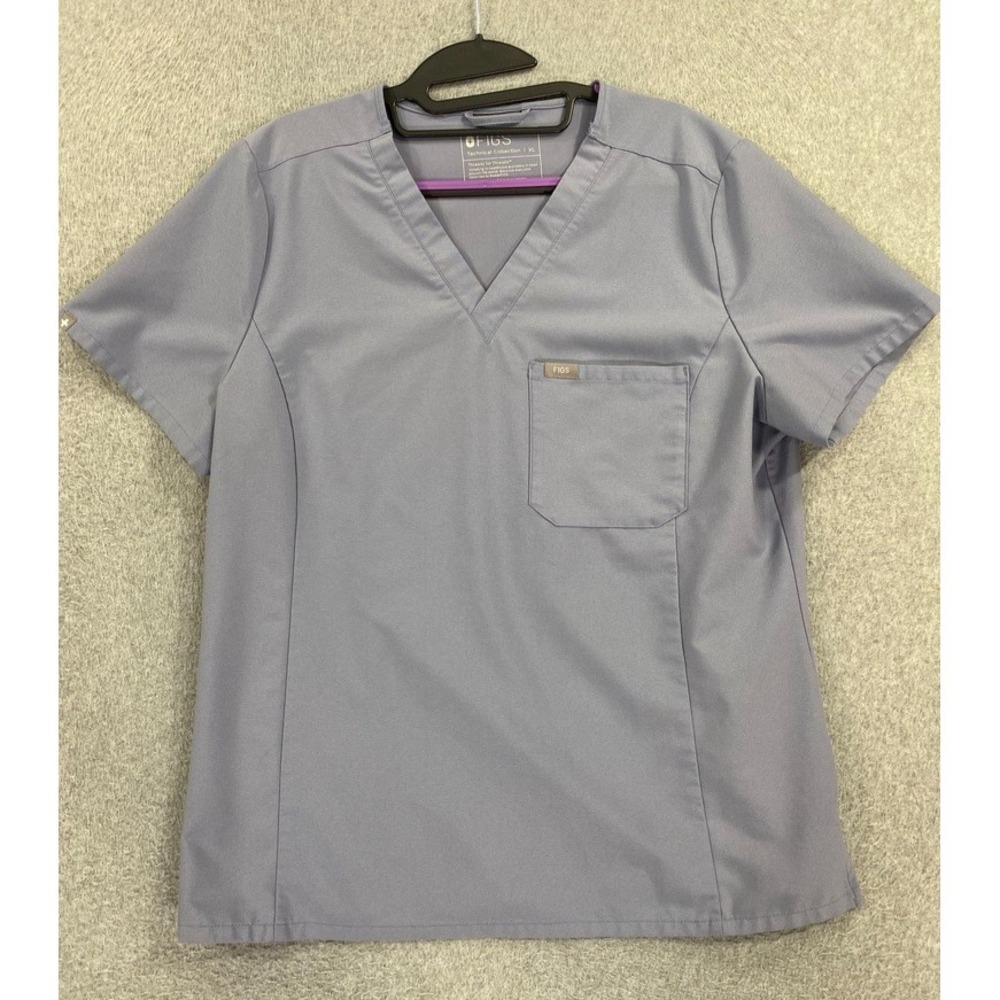 FIGS Women's XL Catarina One-Pocket Scrub Top Uniform Medical Nursing Health‎
